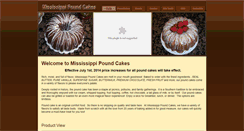 Desktop Screenshot of mspoundcakes.com